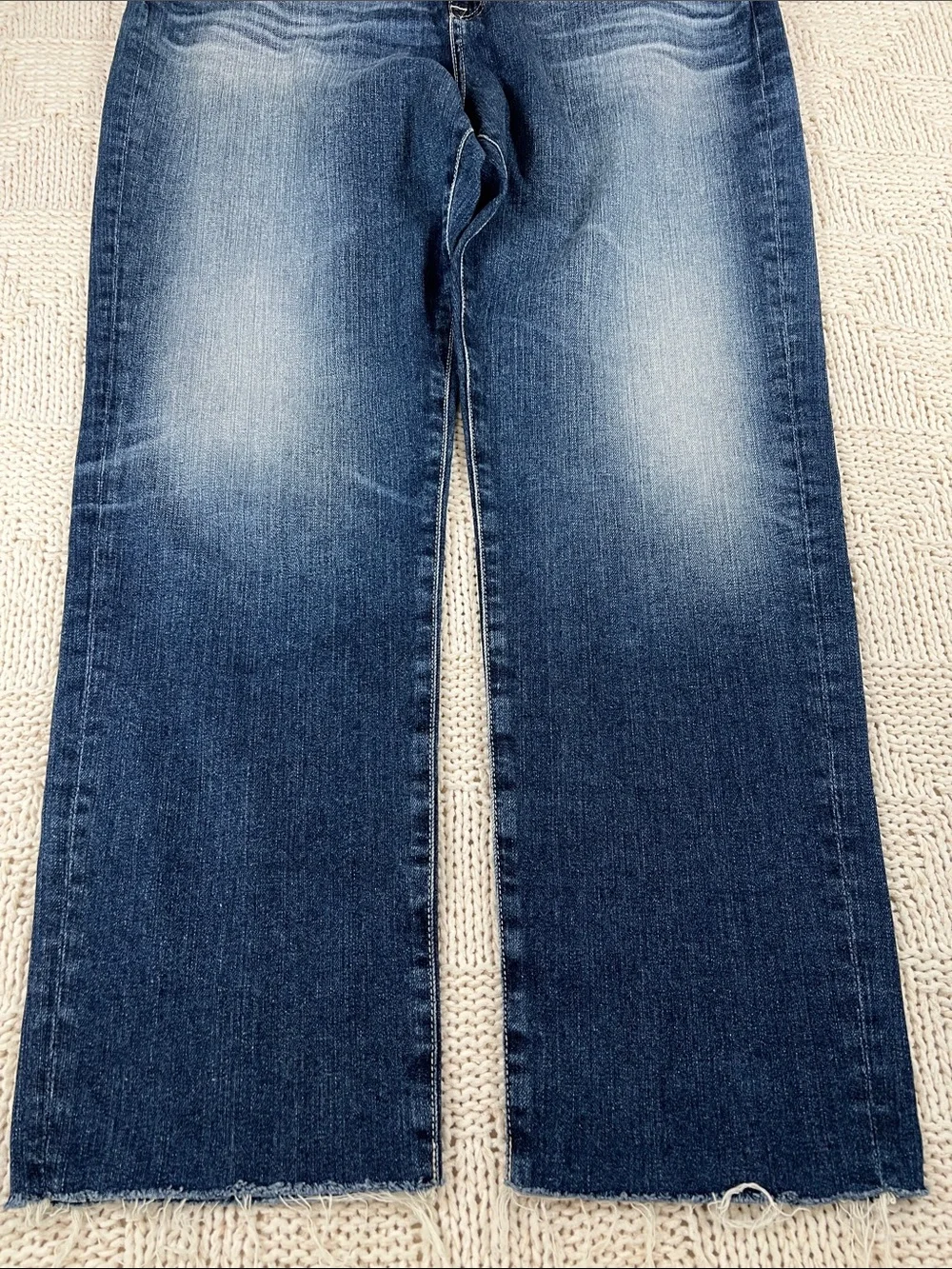 Ag Adriano Goldschmied Women's Blue Washed Ex-Boyfriend Jeans